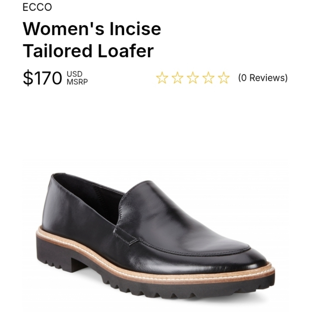 ECCO Women's Black Leather Loafers